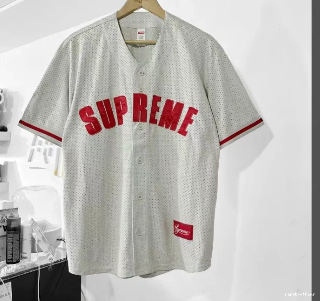 24SS short sleeved BASEBALL baseball suede MESH mesh JERSEY ULTRASUDE 0513